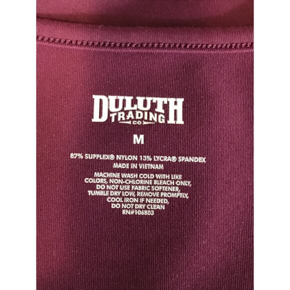 Duluth Trading Co. NoGa Burgundy Short Sleeve Dress M - Picture 6 of 6